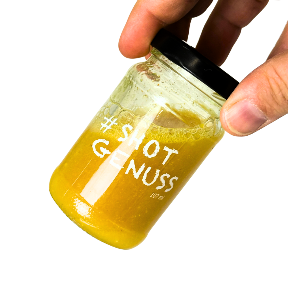 Shotglas mit Messlinie