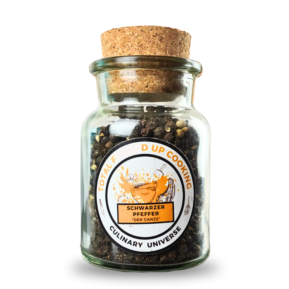 Pfefferkörner im Korkglas