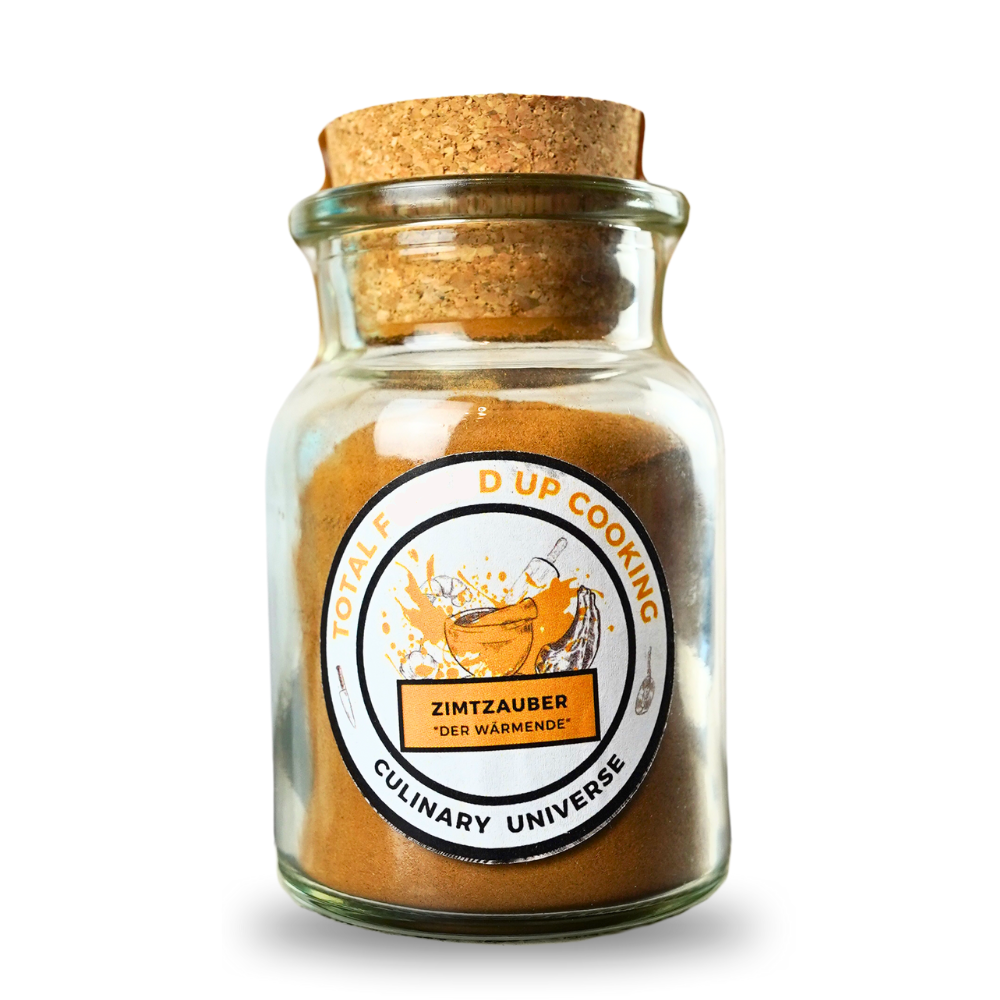 Ceylon Zimt gemahlen im Korkglas