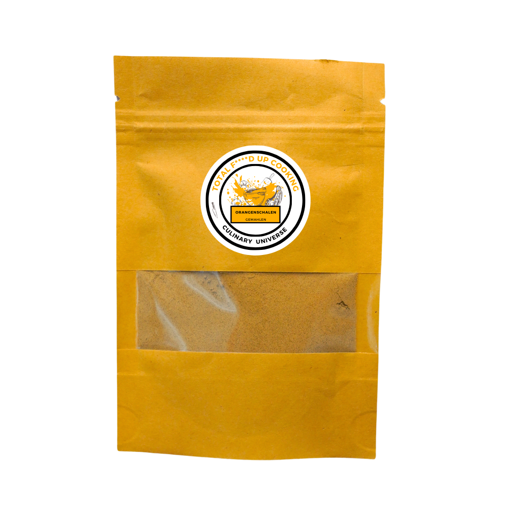 Orangenschalen gemahlen im Aromabeutel