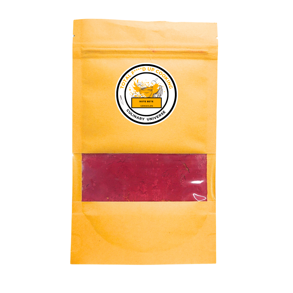 Standbeutel mit Rote Bete Pulver