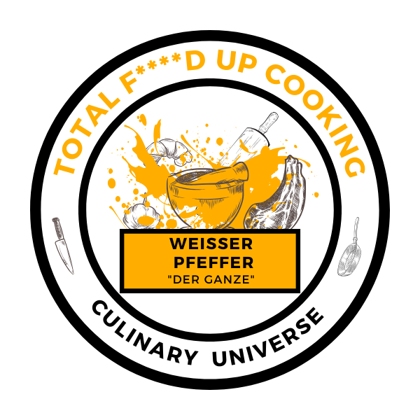 Label Weißer Pfeffer ganz